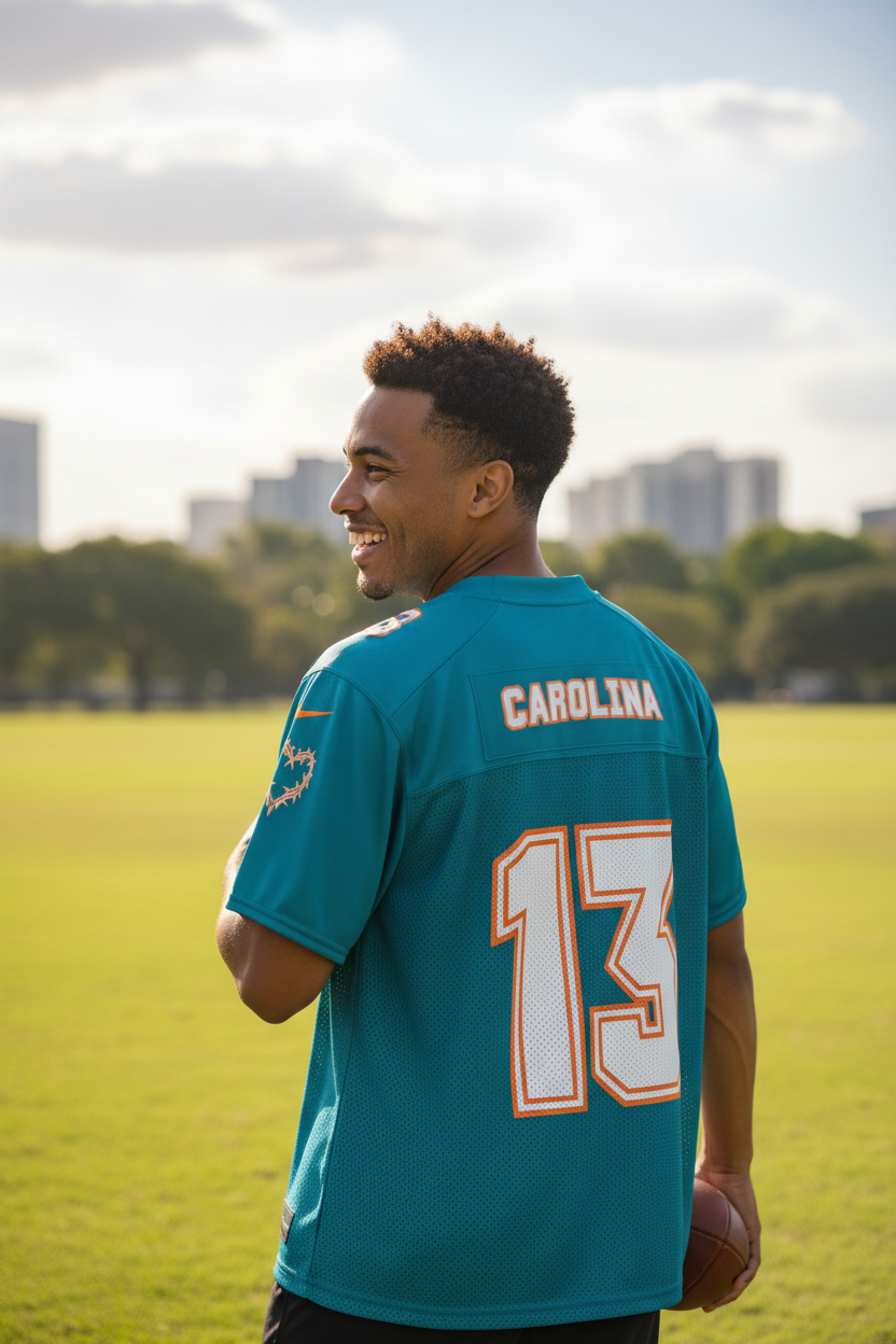 Latina 4eva | KG Dark Sky Blue (Football Jersey)
