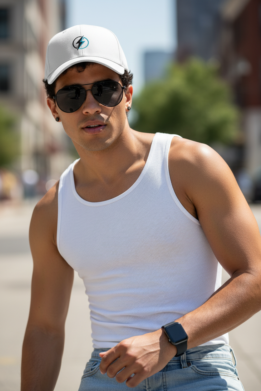 Whiz Cap | Blue in White