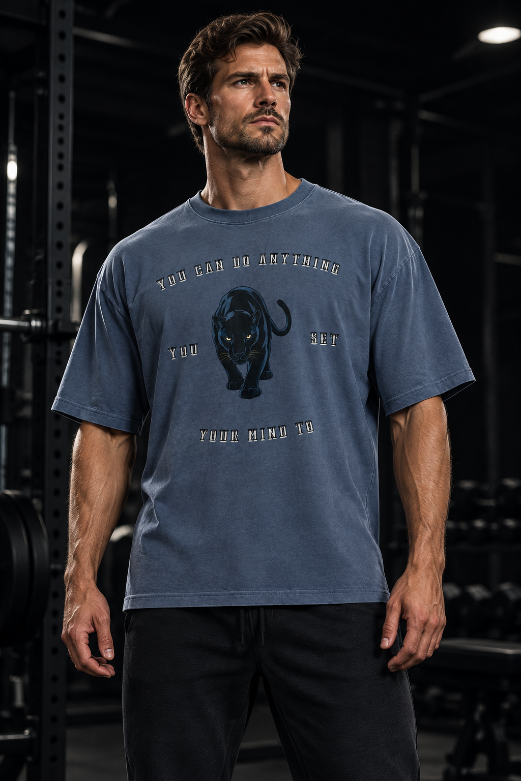 You can do anything - Oversized faded t-shirt